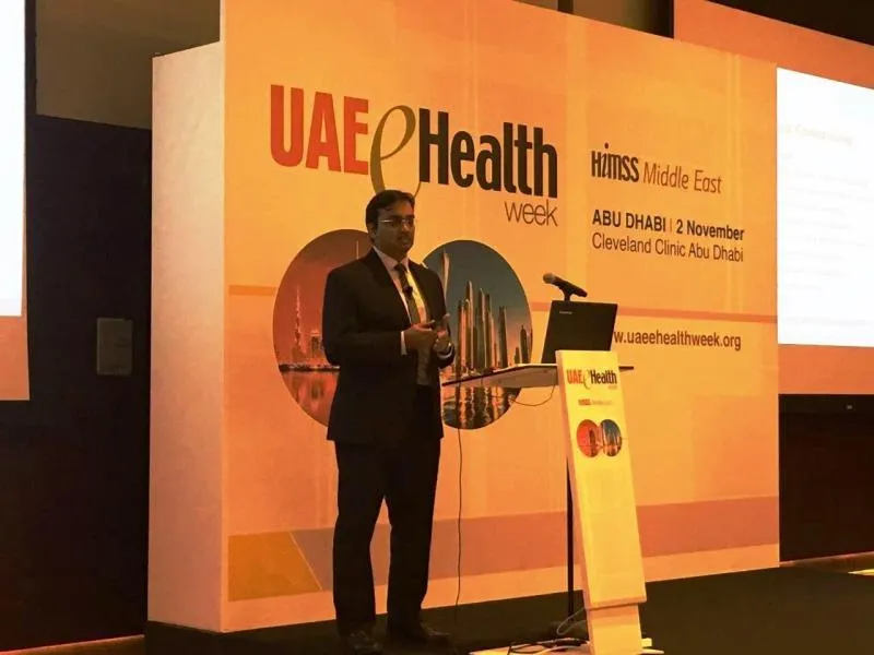 Speaking at HIMSS Middle East / UAE eHealth Week 2016, Cleveland Clinic Abu Dhabi